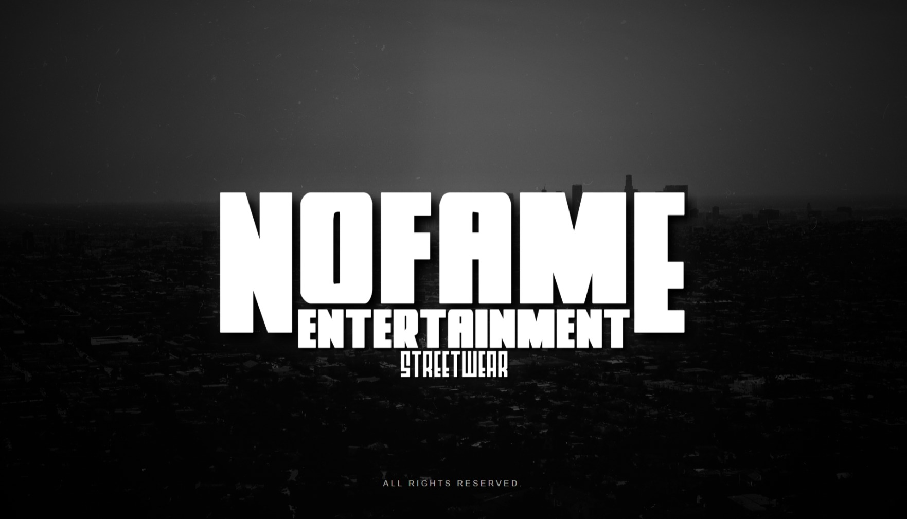 NoFame Entertainment website preview